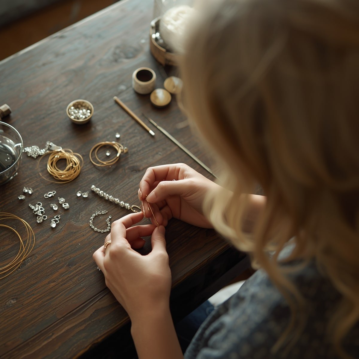 Formation bijoux professionnelle – atelier bijouterie filaire